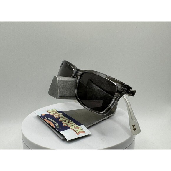 Vintage Y2K Sunglasses NOS 2000s Grey Lens Dolce & Gabbana 1215 Narrow Grey Zyl main image 8